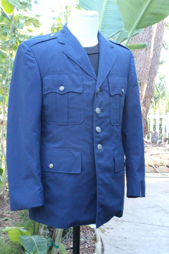 Vintage Blue WW2 US Air Force Officer Jacket (Vin… - image 2