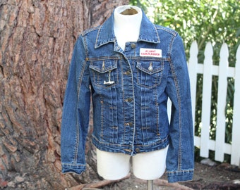 Flight Commander Denim Jacket (Vintage / 80s)