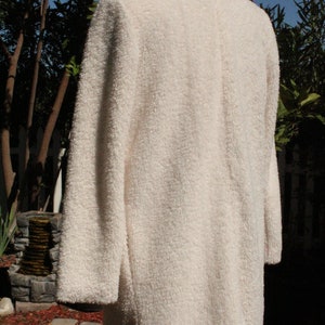 Vintage White Faux Fur Open Coat Vintage / 80s image 4