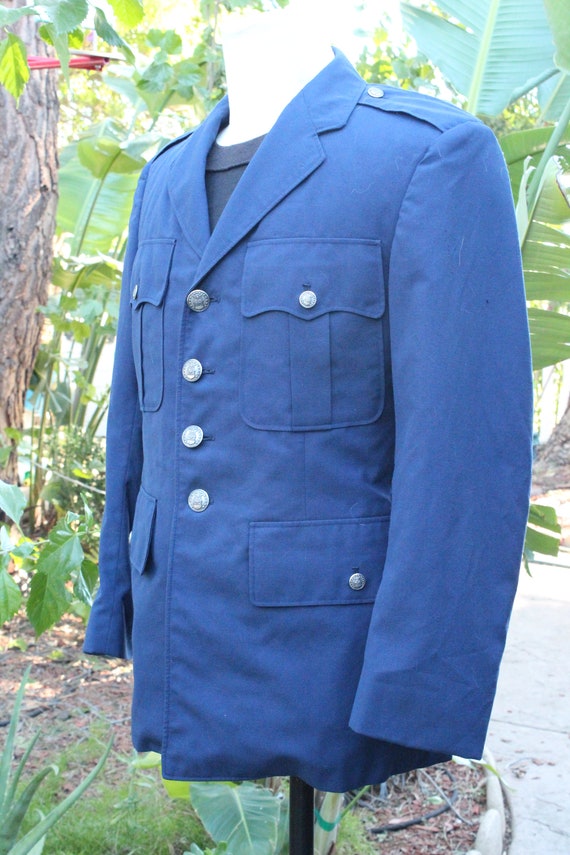 Vintage Blue WW2 US Air Force Officer Jacket (Vin… - image 3