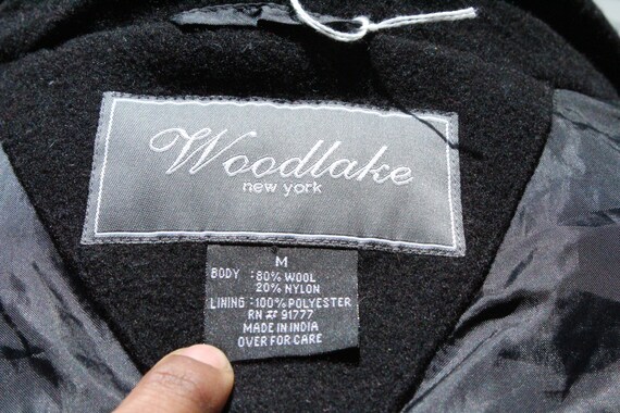 Classic Black Wool Woodlake Overcoat (Vintage / 8… - image 8