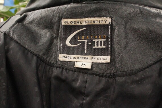 Long 80s Black Leather Vintage Trench Coat (Vinta… - image 7