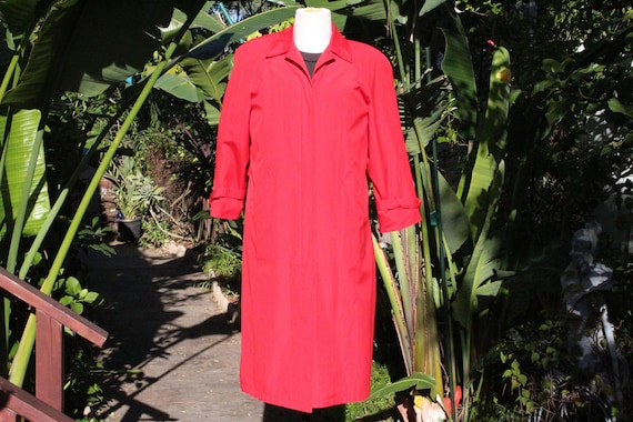 Vintage 90s Red Misty Harbor Overcoat 10 (Vintage