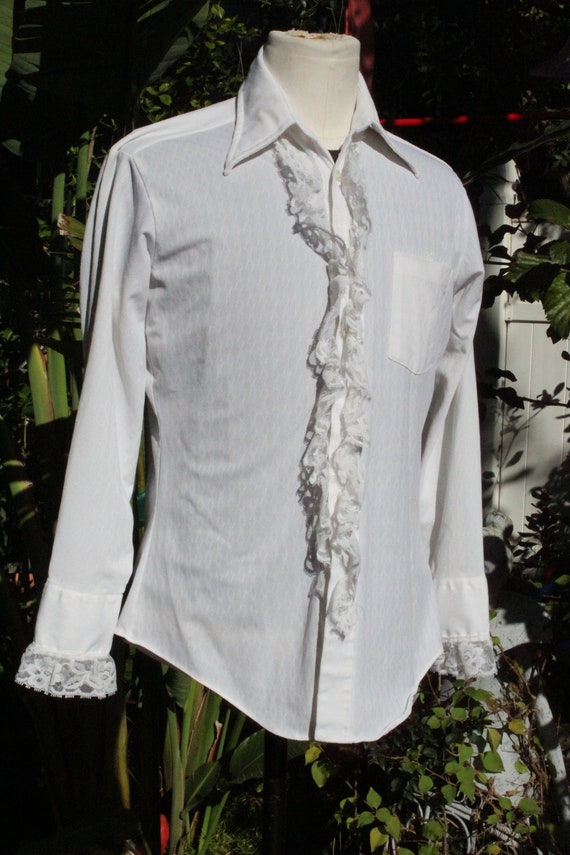 Vintage 60s Sears Formal Ruffle Shirt 
