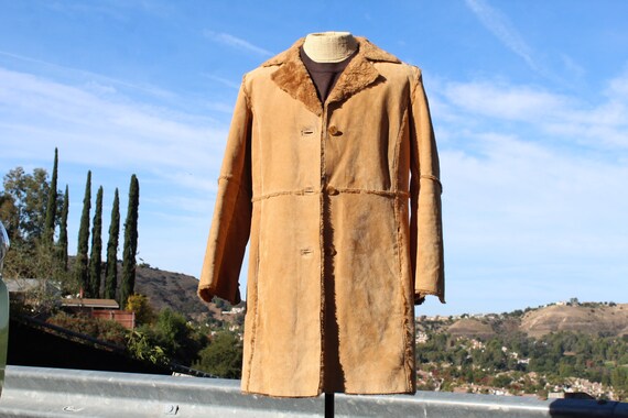 Vintage 90s Suede / Faux Fur Lined XL (Vintage / … - image 1