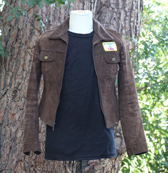 WVF Original CB Radio Brown Suede Shearing Jacket 