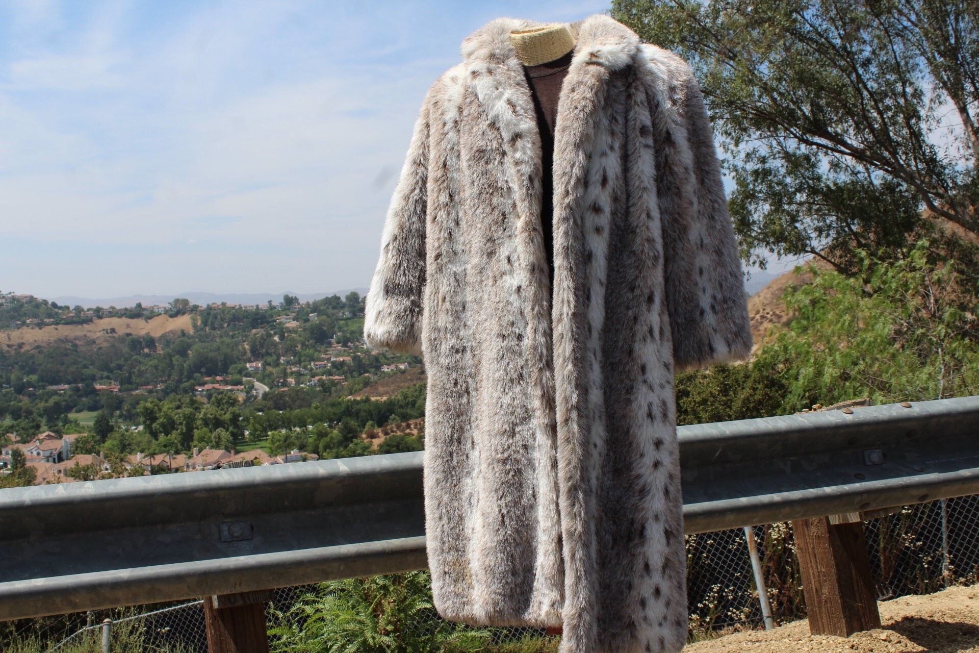 RARE 50s Long Cheetah Faux Fur Coat Made in USA (vintage / 50s) - Etsy