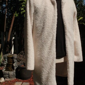 Vintage White Faux Fur Open Coat Vintage / 80s image 2