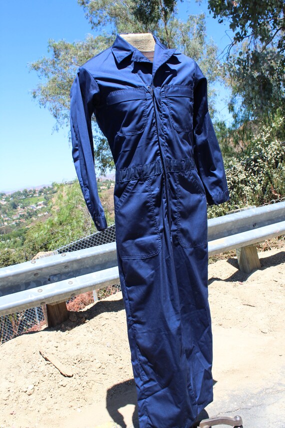 80s US Navy Blue Submariner Coverall 40 L (Vintag… - image 5