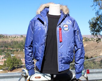 WVF Original Blue Mod Parka with Vintage Patches (Vintage / 80s)