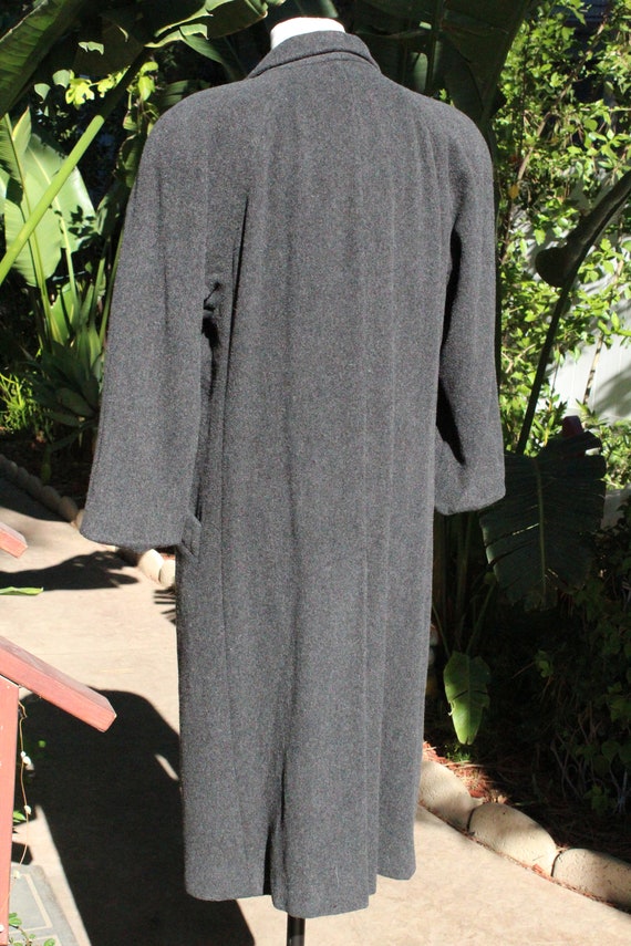 50s Grey London Fog Wool Overcoat Made in USA (Vi… - image 5