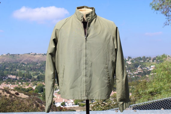 60s Green Towncraft Windbreaker Large (Vintage / … - image 1