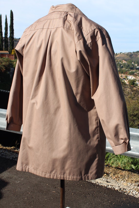 Vintage 60s Brown Trench Coat 14 Regular (Vintage… - image 6