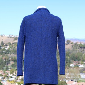 Vintage Blue Wool Jacket Vintage / 80s image 6