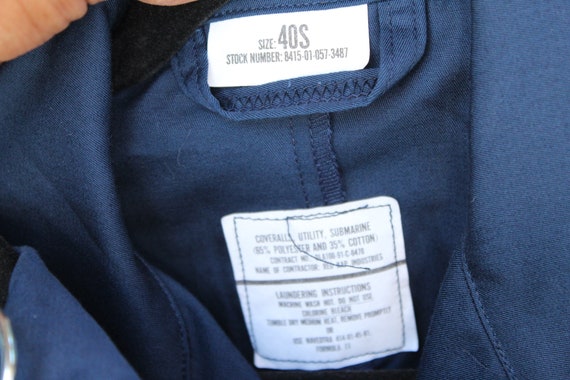 70s US Navy Blue Coveralls 40 S (Vintage / 70s) - image 7