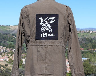 WVF Original Green MX Dirt Biking Yamaha Parka (Handmade / Original)