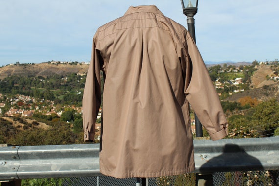 Vintage 60s Brown Trench Coat 14 Regular (Vintage… - image 4