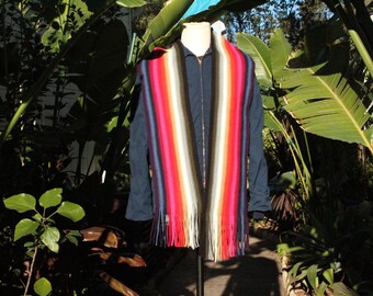 Rainbow Multi Colored Scarf (Vintage / 80s)