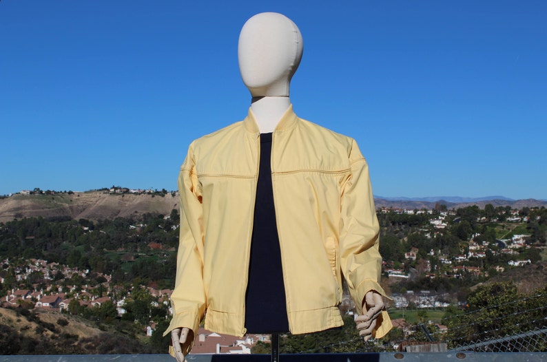 Vintage 60s Yellow College Windbreaker Vintage / 60s image 2