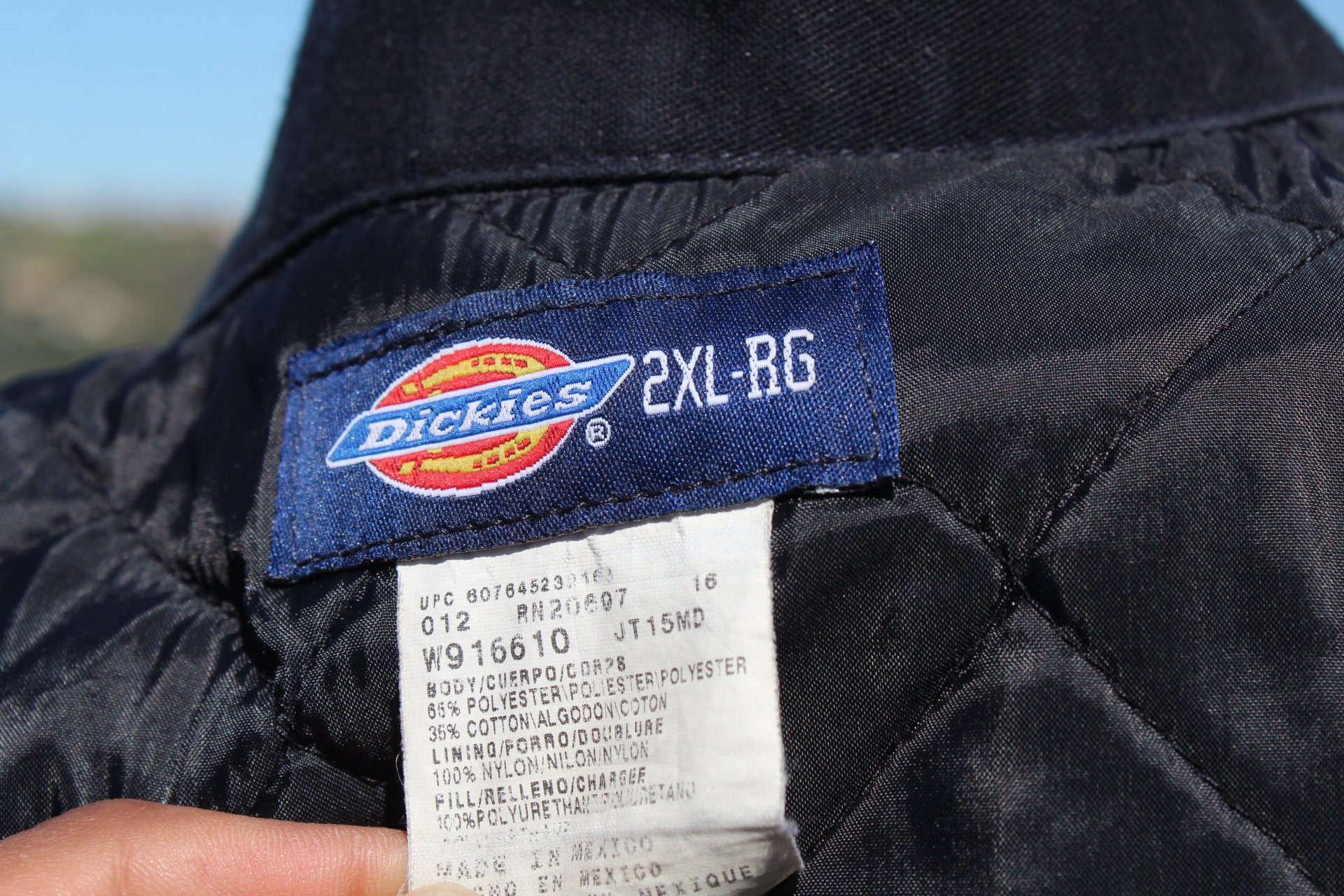 Black Dickies 2XL Insulated Work Jacket (vintage / 80s / Dickies 