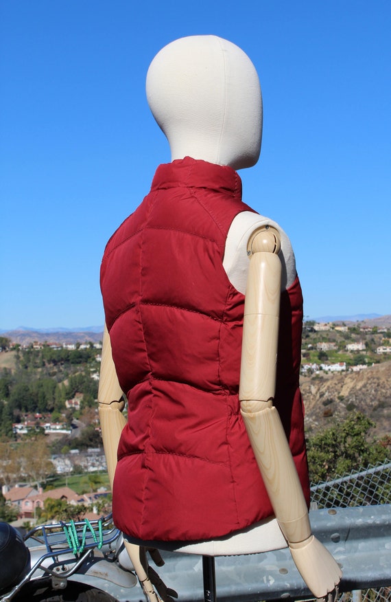 Vintage Eddie Bauer Red Down Puffy Vest (Vintage … - image 4
