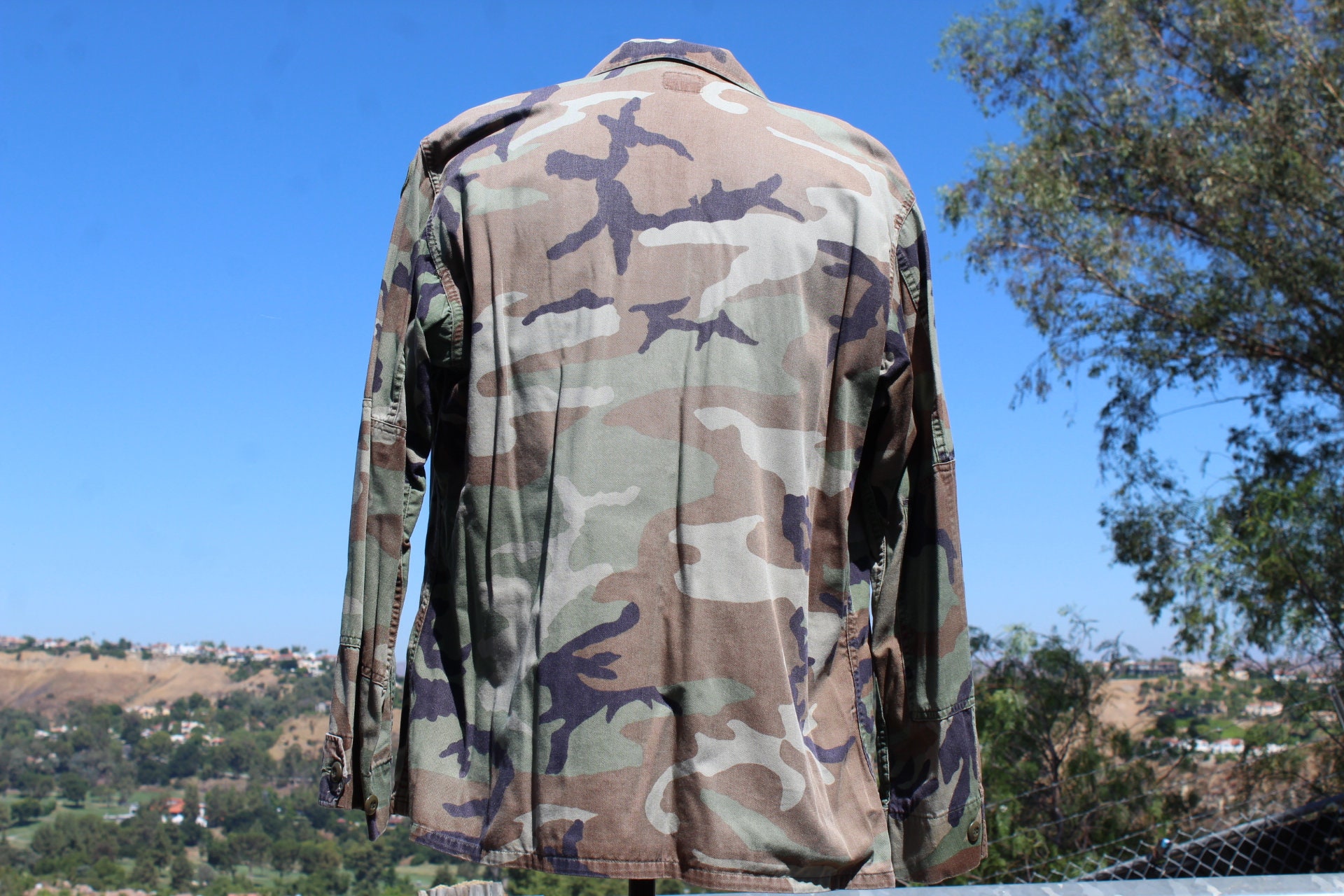 90s Green US Army Camo Jacket Large (vintage / 90s / US Army) - Etsy