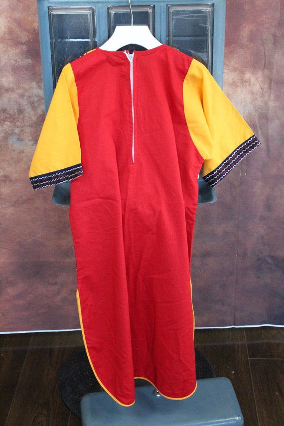 Kids Red / Yellow Indian Dress Kurta (Vintage / 8… - image 2