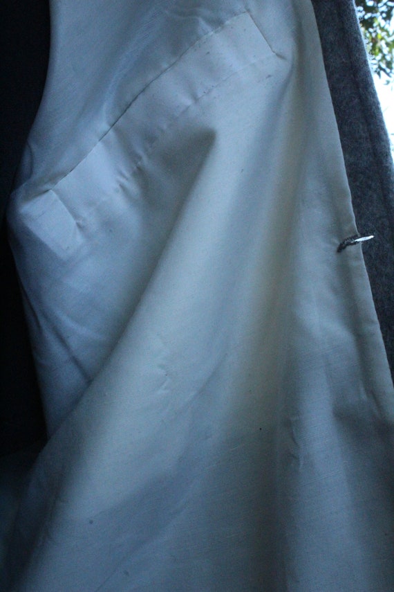 Grey Wool Indian Vest w/ Neru Collar & Specialty … - image 9