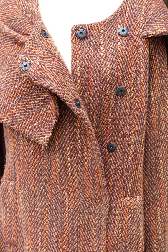 Brown Fashionable Tweed Women's Jacket 16 (Vintag… - image 5