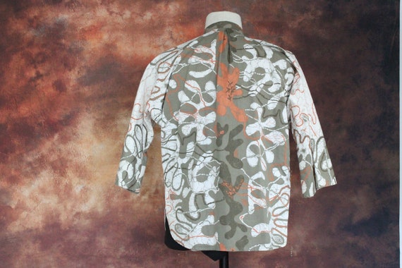 White Pattern Swedish Lightweight Jacket (Vintage… - image 5