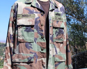 80s US Navy Seabees Jacket Medium (vintage / 80s / USN) - Etsy
