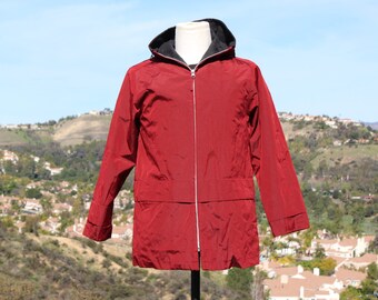 Sanyo New York Red Raincoat / Parka (Vintage / 80s / Sanyo)