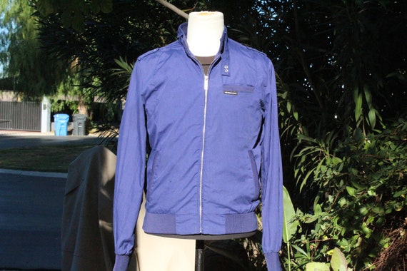 Vintage 80s Dark Blue Members Only Windbreaker (V… - image 1