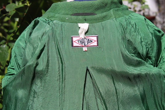 Vintage 50s Green Wool Kids Jacket 6 (Vintage / T… - image 8