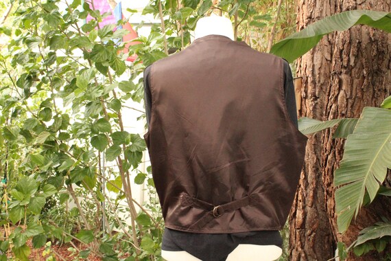 Vintage Brown Wilson's Suede Leather Vest (Vintag… - image 5