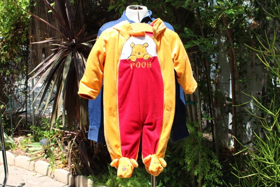 Kid's Yellow Winnie Pooh Coverall 6 - 9 Months (V… - image 1