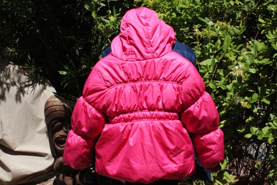 Kids Pink Winter Puffer Coat 4T (Vintage / 80s) - image 4