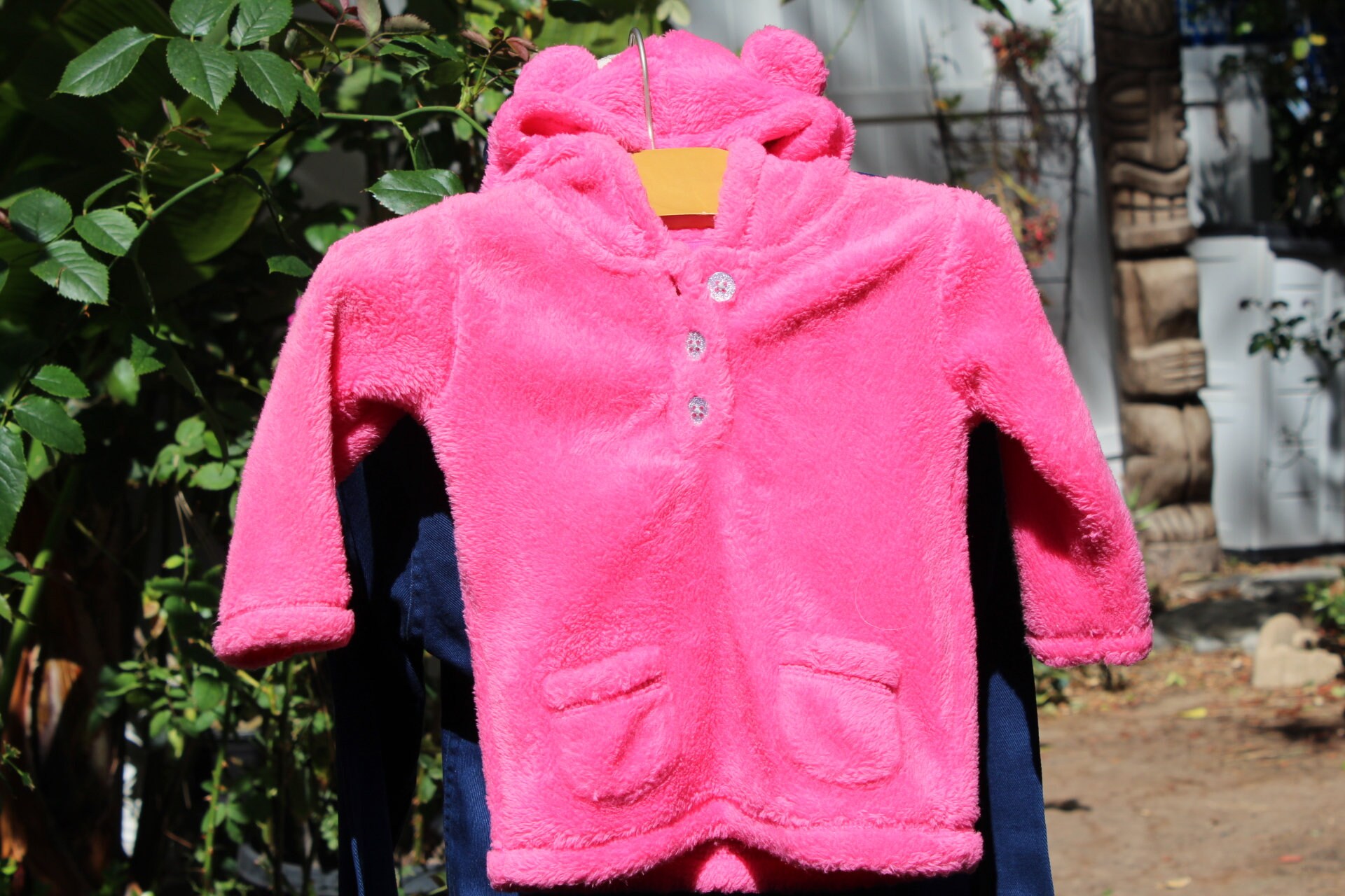 Pink furry hoodie sale