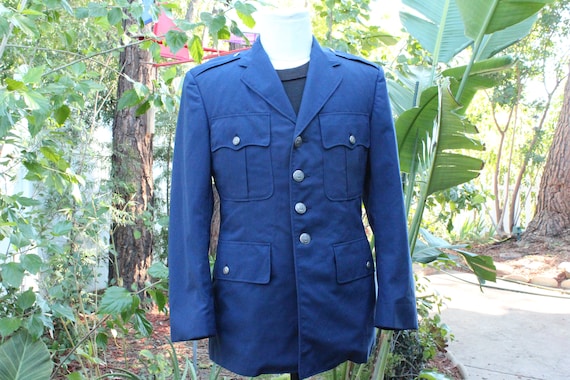 Vintage Blue WW2 US Air Force Officer Jacket (Vin… - image 1
