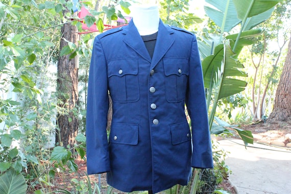 Vintage Blue WW2 US Air Force Officer Jacket vintage / 40s - Etsy