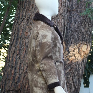 Vintage 70s Brown Vegan Jacket w/ Shearling Vintage / 70s image 3