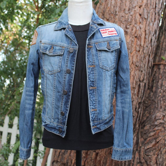 WVF Original Denim Jacket w Handmade Pop Art "Cr-… - image 2