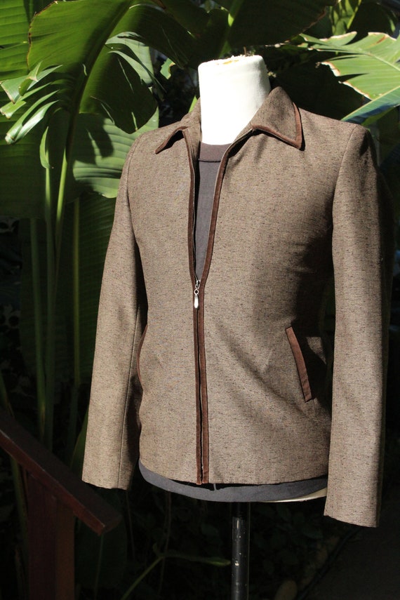 Vintage Brown Wool & Velvet Adolfo Jacket (Vintag… - image 3