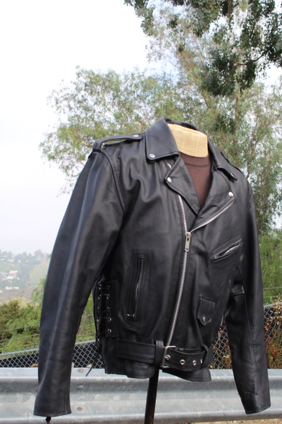 Vintage 80s Black Leather Motorcycle Jacket 44 vintage / 80s / Genuine Leather - Etsy Vintage 80s Black Leather Motorcycle Jacket 44 vintage / 80s / Genuine Leather - Etsy