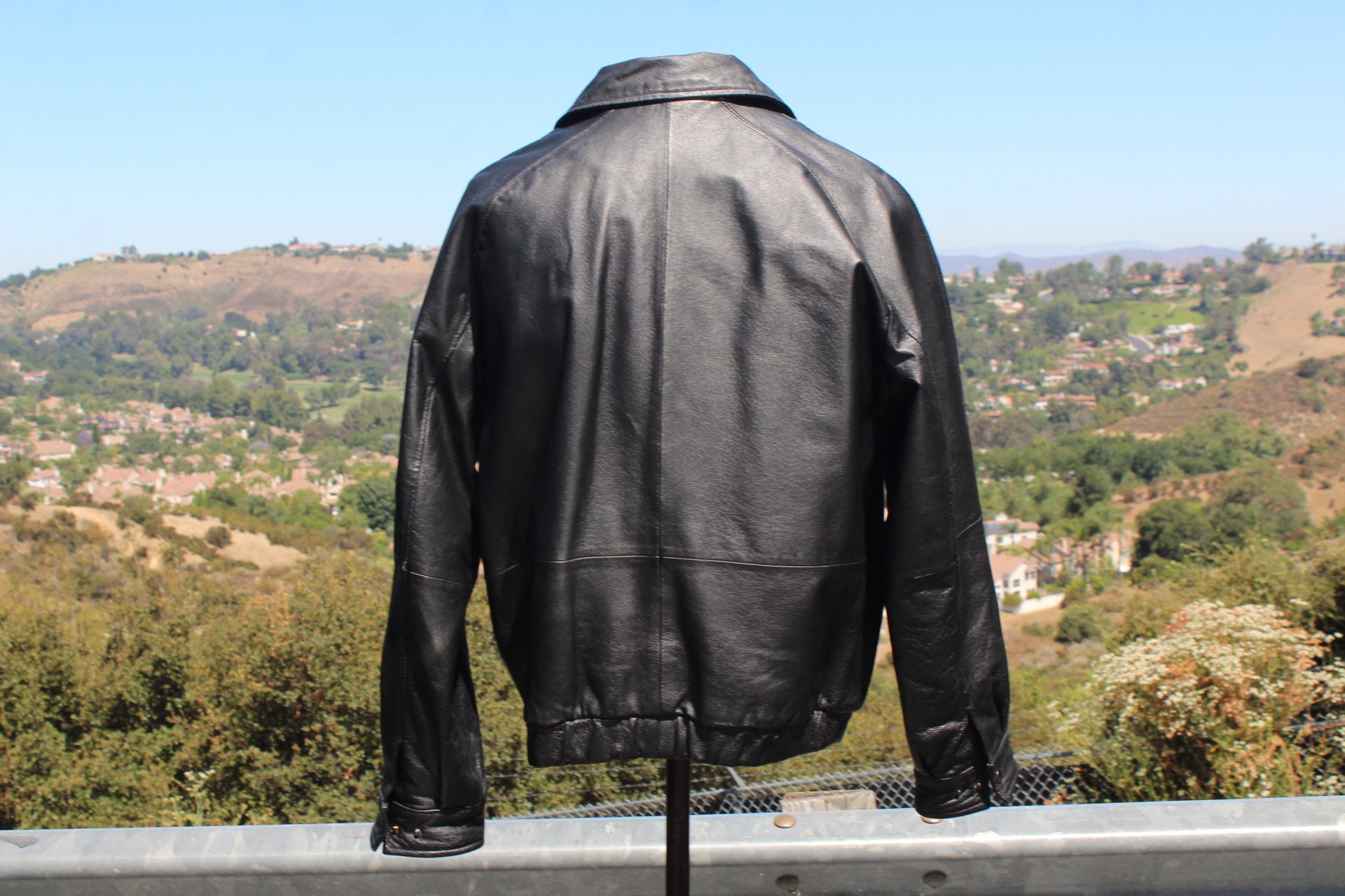 Black Leather Medium Jacket (vintage / 90s / Croft Barrow) - Etsy