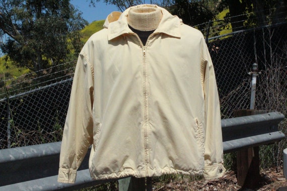 Vintage London Fog Eggshell Yellow Windbreaker Par