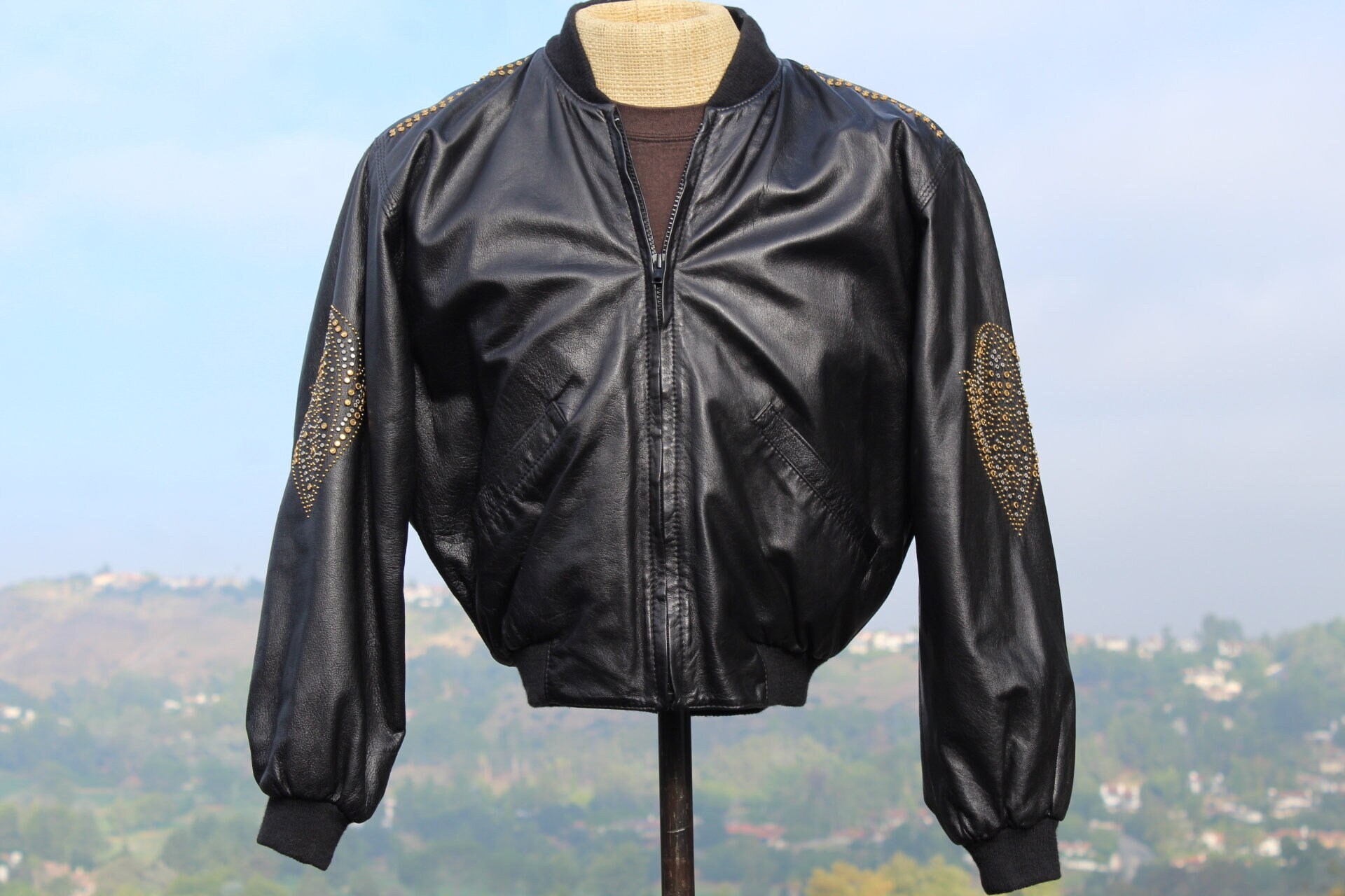 Vintage 80s AVIREX Type A2 Sack Time Leather Flyers Bomber