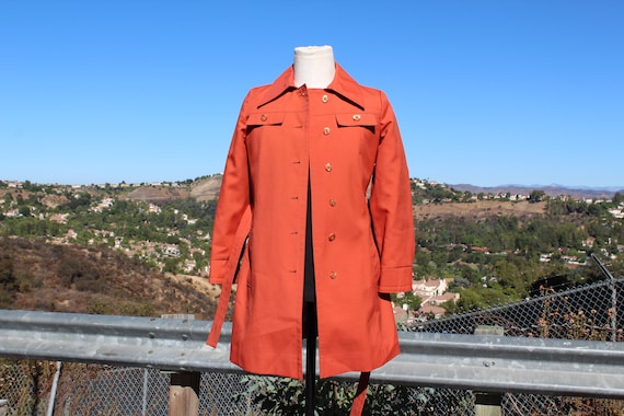 Vintage 60s Pink Salmon Puget Sounder Rain Coat w