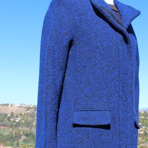 Vintage Blue Wool Jacket Vintage / 80s image 2