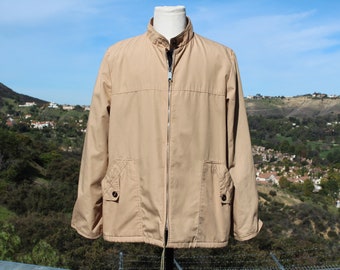 Vintage 1960s Tan Weather Tamer Windbreaker Made in USA (Vintage / 60s / Weather Tamer)